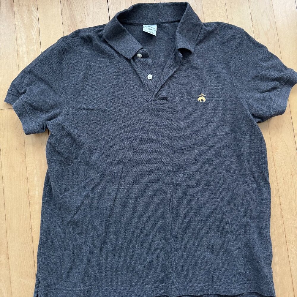Brooks Brothers Charcoal Gray Polo - L